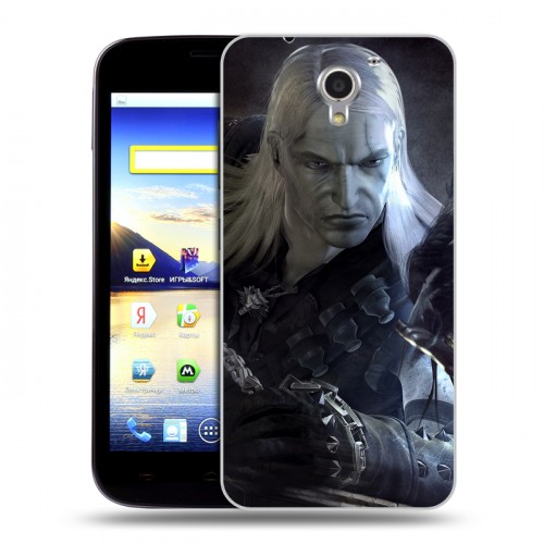 Дизайнерский пластиковый чехол для ZTE Blade A510 Witcher