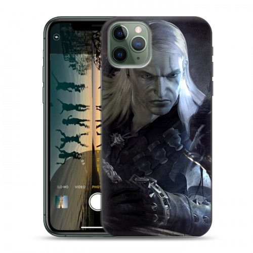 Дизайнерский пластиковый чехол для Iphone 11 Pro Witcher