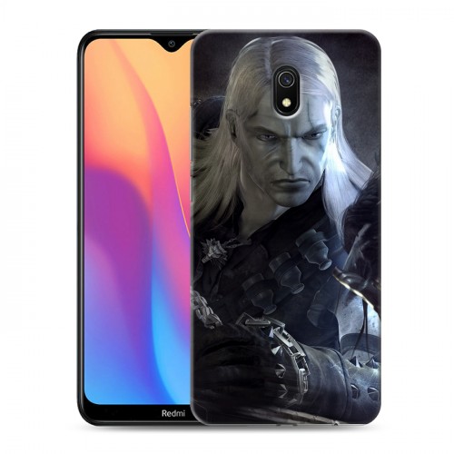 Дизайнерский силиконовый с усиленными углами чехол для Xiaomi RedMi 8A Witcher