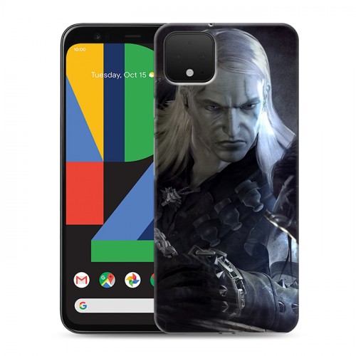 Дизайнерский пластиковый чехол для Google Pixel 4 Witcher