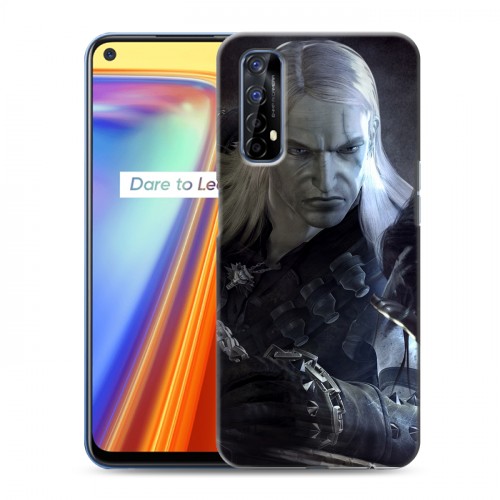 Дизайнерский силиконовый с усиленными углами чехол для Realme 7 Witcher