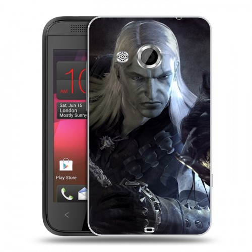 Дизайнерский пластиковый чехол для HTC Desire 200 Witcher