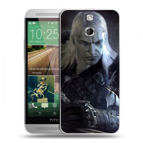 Дизайнерский пластиковый чехол для HTC One E8 Witcher