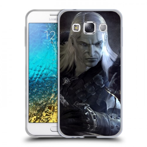 Дизайнерский пластиковый чехол для Samsung Galaxy E5 Witcher