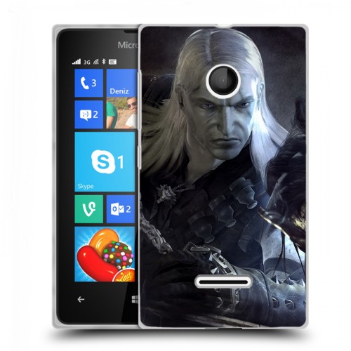 Дизайнерский пластиковый чехол для Microsoft Lumia 435 Witcher