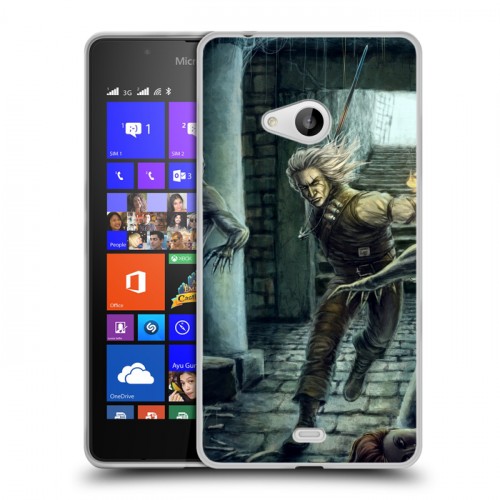 Дизайнерский пластиковый чехол для Microsoft Lumia 540 Witcher