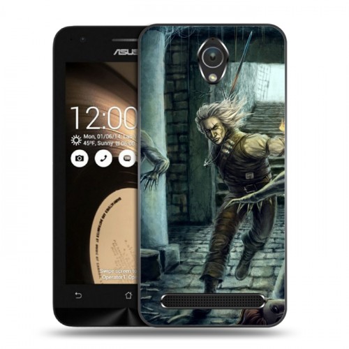 Дизайнерский пластиковый чехол для ASUS Zenfone Go Witcher