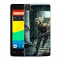 Дизайнерский силиконовый чехол для BQ Aquaris E4.5 Witcher