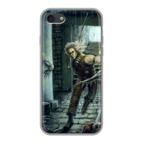 Дизайнерский силиконовый чехол для Iphone 7 Witcher