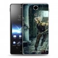 Дизайнерский пластиковый чехол для Sony Xperia TX Witcher