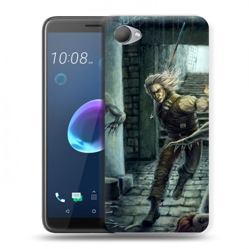 Дизайнерский пластиковый чехол для HTC Desire 12 Witcher