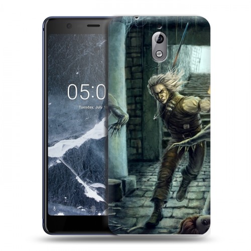 Дизайнерский пластиковый чехол для Nokia 3.1 Witcher