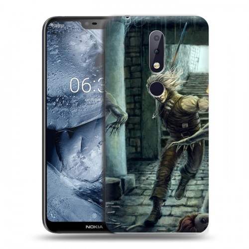 Дизайнерский пластиковый чехол для Nokia 6.1 Plus Witcher