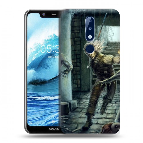 Дизайнерский силиконовый чехол для Nokia 5.1 Plus Witcher