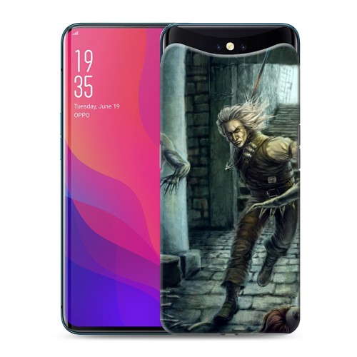 Дизайнерский силиконовый чехол для OPPO Find X Witcher