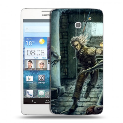 Дизайнерский пластиковый чехол для Huawei Ascend D2 Witcher