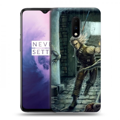 Дизайнерский пластиковый чехол для OnePlus 7 Witcher