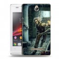 Дизайнерский пластиковый чехол для Sony Xperia E Witcher