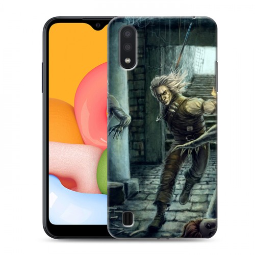 Дизайнерский силиконовый чехол для Samsung Galaxy M01 Witcher