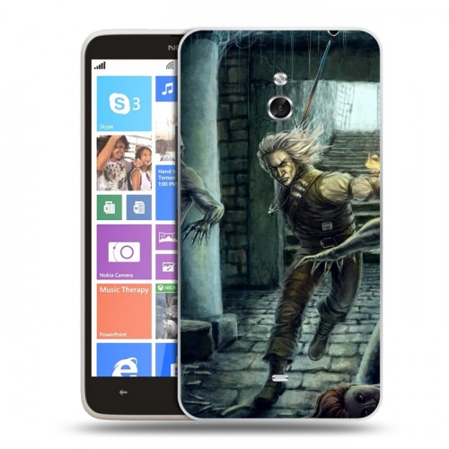 Дизайнерский пластиковый чехол для Nokia Lumia 1320 Witcher