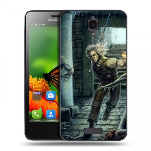 Дизайнерский пластиковый чехол для Lenovo S660 Witcher