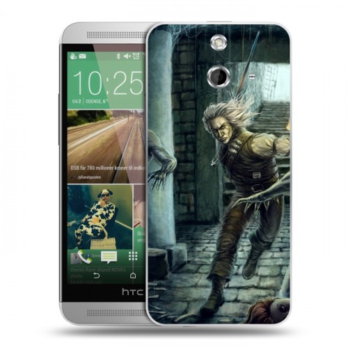 Дизайнерский пластиковый чехол для HTC One E8 Witcher