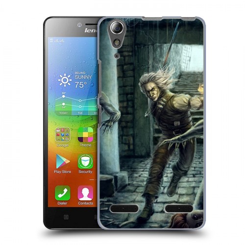 Дизайнерский пластиковый чехол для Lenovo A6000 Witcher