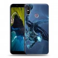 Дизайнерский пластиковый чехол для HTC U12 Life World of warcraft