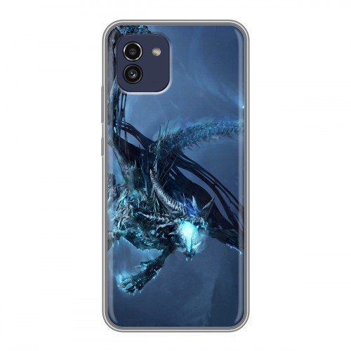 Дизайнерский силиконовый чехол для Samsung Galaxy A03 World of warcraft