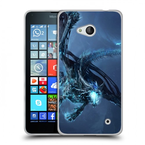 Дизайнерский пластиковый чехол для Microsoft Lumia 640 World of warcraft