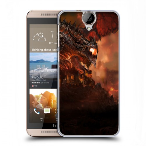 Дизайнерский пластиковый чехол для HTC One E9+ World of warcraft