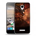 Дизайнерский силиконовый чехол для Micromax Canvas Spark World of warcraft