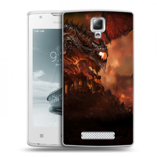 Дизайнерский пластиковый чехол для Lenovo A1000 World of warcraft