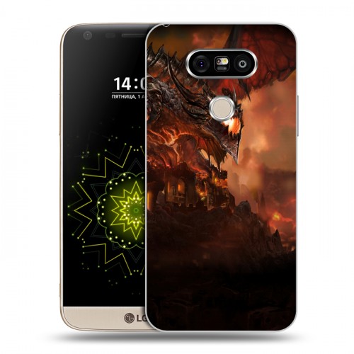 Дизайнерский пластиковый чехол для LG G5 World of warcraft