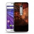 Дизайнерский пластиковый чехол для Lenovo Moto G World of warcraft