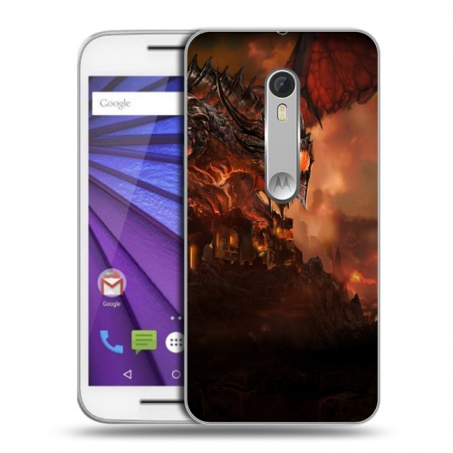 Дизайнерский пластиковый чехол для Lenovo Moto G World of warcraft