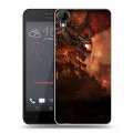 Дизайнерский пластиковый чехол для HTC Desire 825 World of warcraft