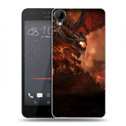 Дизайнерский пластиковый чехол для HTC Desire 825 World of warcraft