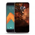 Дизайнерский пластиковый чехол для HTC 10 World of warcraft