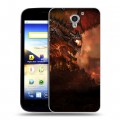 Дизайнерский пластиковый чехол для ZTE Blade A510 World of warcraft