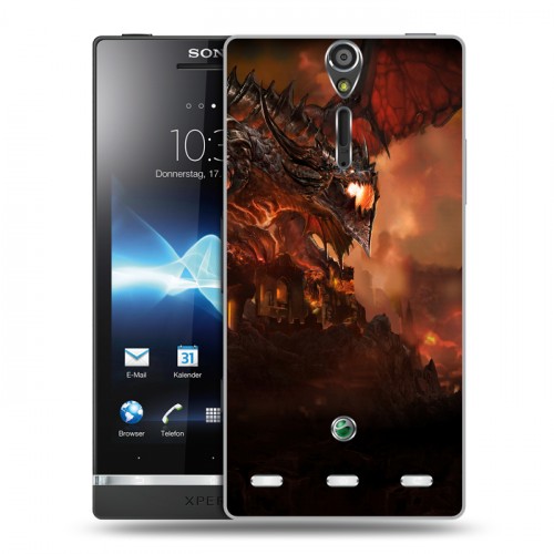 Дизайнерский пластиковый чехол для Sony Xperia S World of warcraft