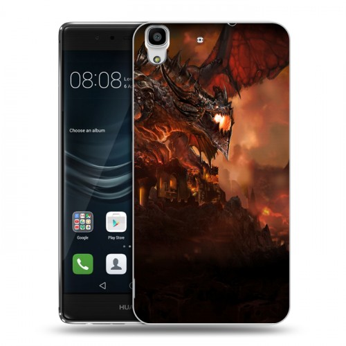 Дизайнерский пластиковый чехол для Huawei Y6II World of warcraft