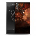 Дизайнерский пластиковый чехол для Sony Xperia XZs World of warcraft