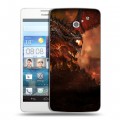 Дизайнерский пластиковый чехол для Huawei Ascend D2 World of warcraft