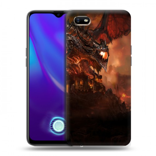 Дизайнерский силиконовый с усиленными углами чехол для OPPO A1k World of warcraft