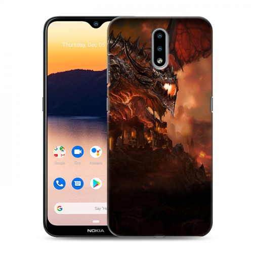 Дизайнерский силиконовый с усиленными углами чехол для Nokia 2.3 World of warcraft