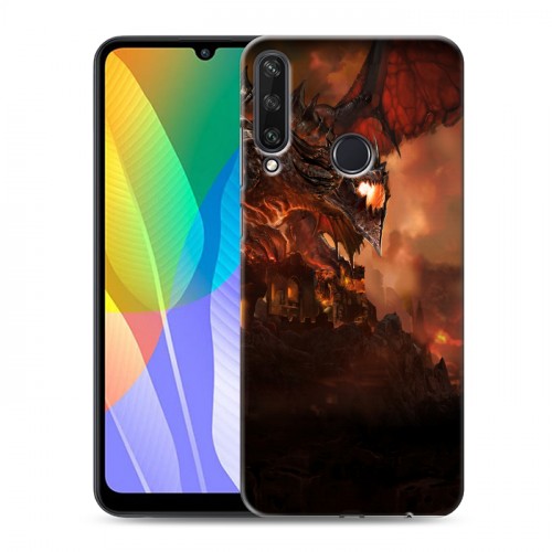 Дизайнерский пластиковый чехол для Huawei Y6p World of warcraft