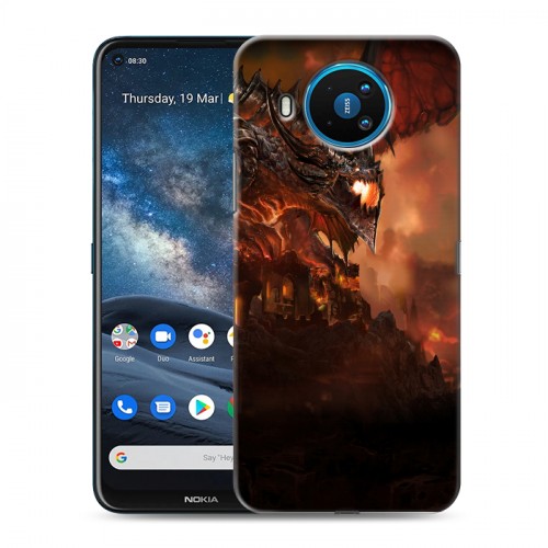 Дизайнерский силиконовый чехол для Nokia 8.3 World of warcraft