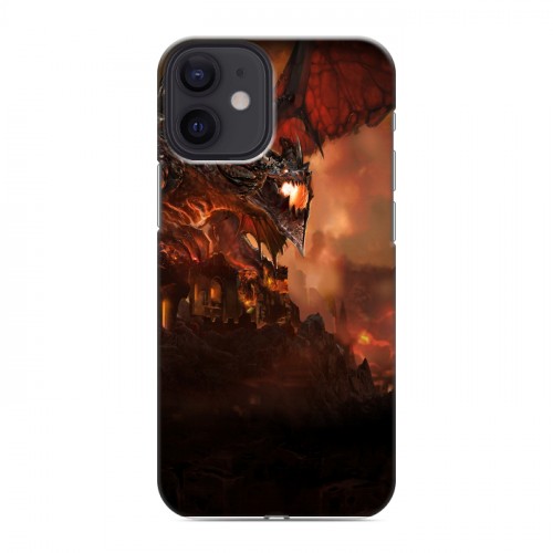 Дизайнерский силиконовый с усиленными углами чехол для Iphone 12 Mini World of warcraft