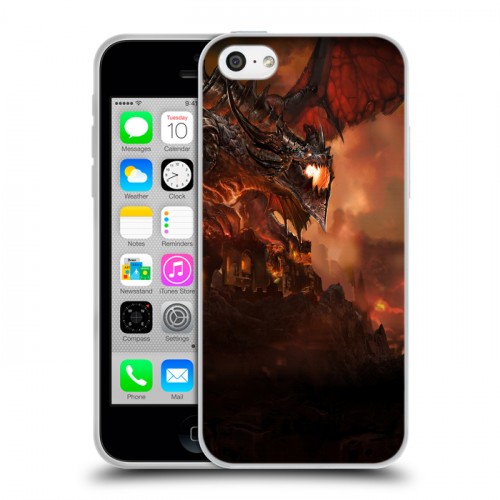 Дизайнерский пластиковый чехол для Iphone 5c World of warcraft